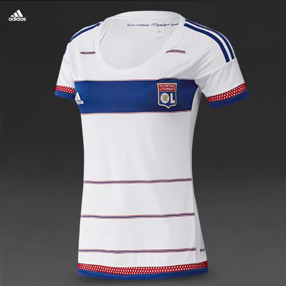 Lyon 2015-16 Women's Home Soccer Jersey